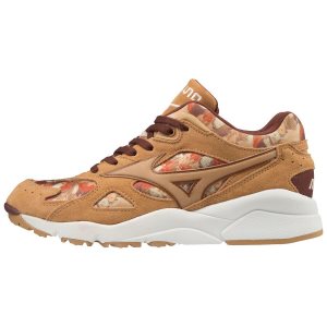 Mizuno Sky Medal Falling Leaves Mens Sneakers Canada - Brown